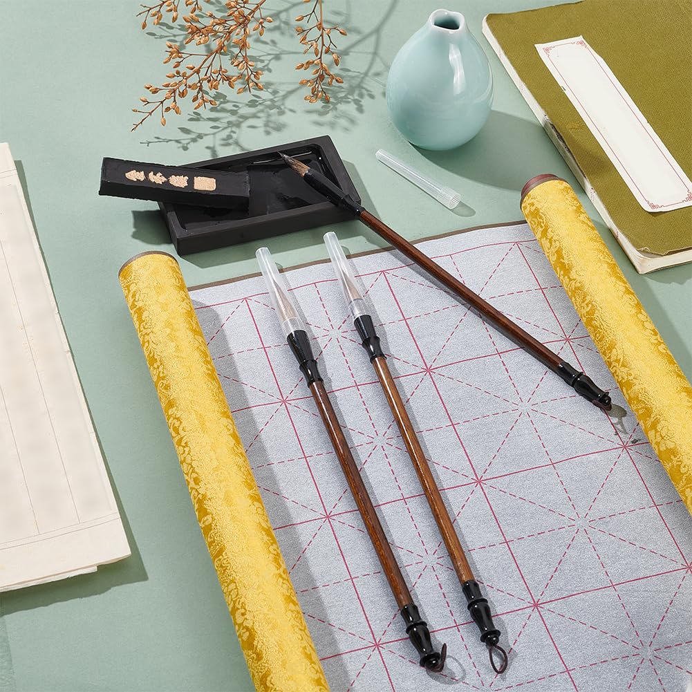 Set Calligrafia Cinese PandaHall - Pietra Per Inchiostro, Pennelli E Inchiostro, Per Principianti - Foto 6