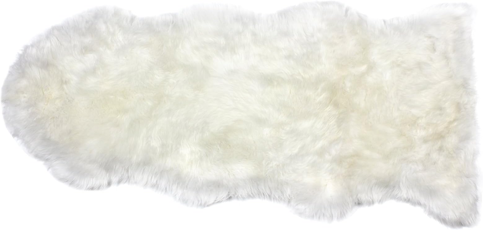 PREMIUM Sheepskin Rug Single Pelt Ivory