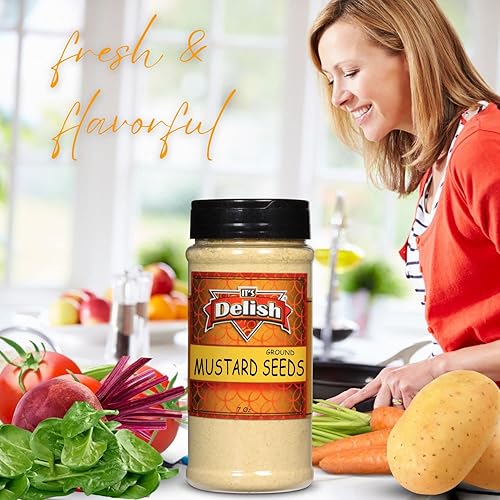 Miniatura 3 de Semillas de mostaza amarillas molidas por Its Delish, (5 libras)