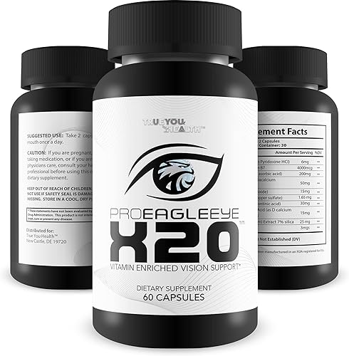 Miniatura 4 de Pro EagleEye x20 - Suplemento de visión enriquecido con vitaminas y minerales - Ayuda a la vista y la salud ocular - Vitaminas Pro Eagle Eye X20
