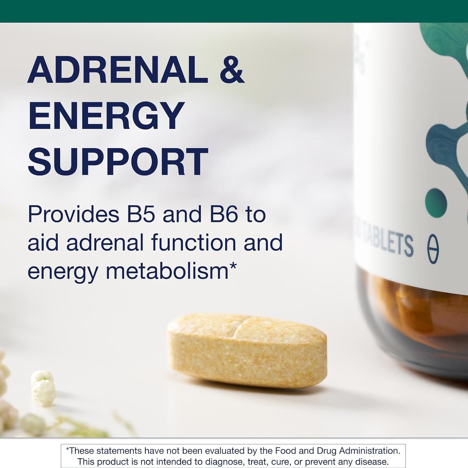 Metagenics Cortico-B5B6 - Adrenal Hormone & Energy Support with Vitamin B5, B6, Vitamin C, Magnesium & Calcium - Non-GMO, Gluten-Free, Vegetarian - GMP Certified Facility - 60 Tablets