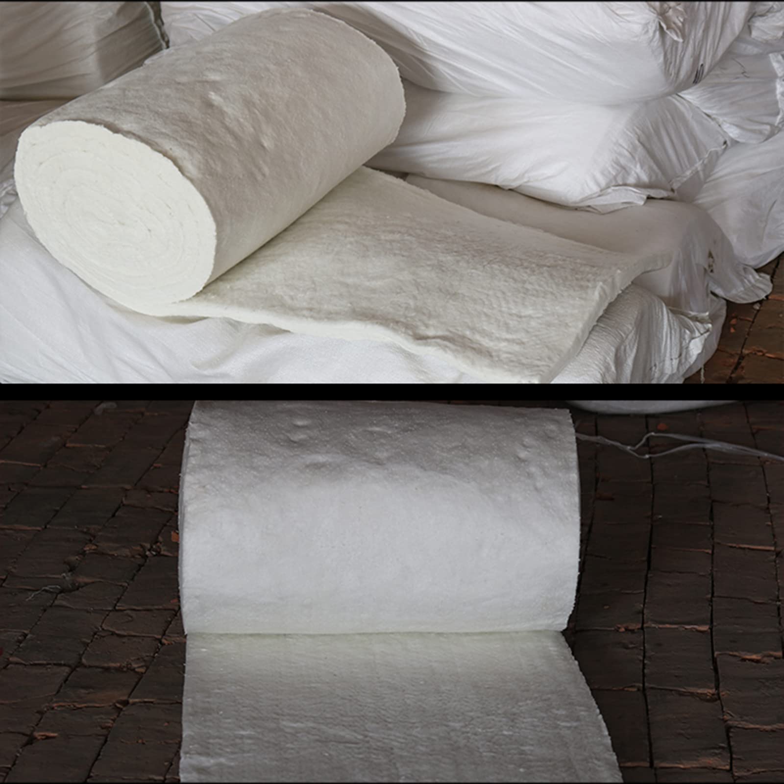 Fibra De Cerámica Manta, Manta Aislante De Fibra Cerámica 2300F, para Aislamiento Térmico De Estufas Chimeneas Hornos De Pizza Hornos De Forja Hornos,0.61x1m,10mm