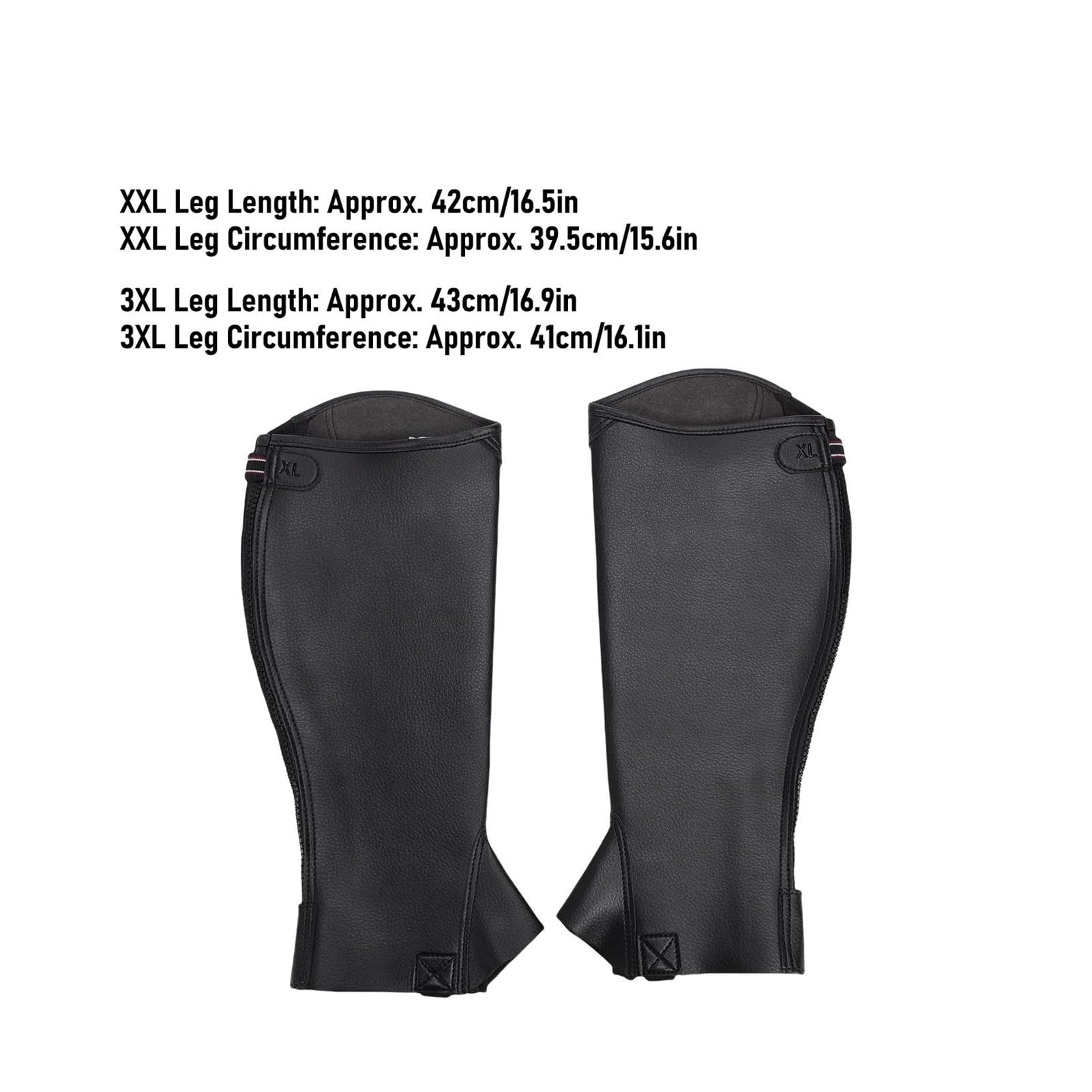 Reiten Half Chaps Halbchaps for Erwachsene, for den Reitsport, aus Mikrofaser, Beinschutz, for Reiten, for