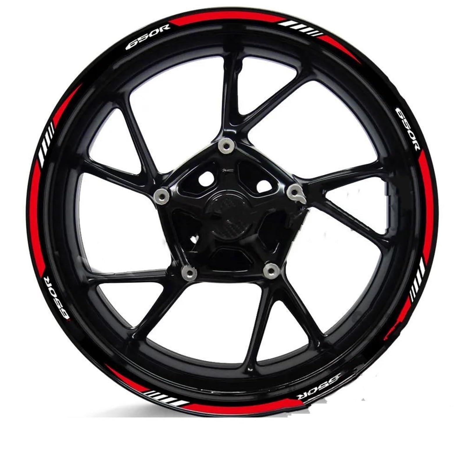 Motorcycle Wheel Rim Sticker Stripe Decals Tape for CB650R CB650 R CB 650R(Color1)