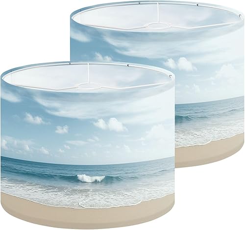 Vista 12 de Drum Lamp Shade Retro groovy 60s 70s seamless Old school psychedelic hippie design Lampshade for Floor Lamps Table Lamps Pendant Light 13"x10