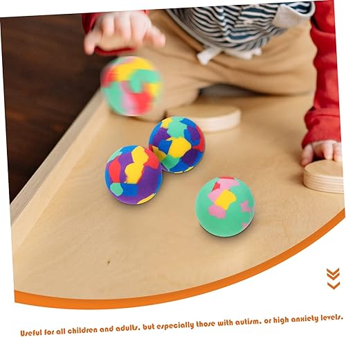 50pcs Eva Elastic Bouncy Balls for Boy Girl Decorative Indoor Play Balls Lightweight Relief Toys for Boy Girl for School and Fun Activities
