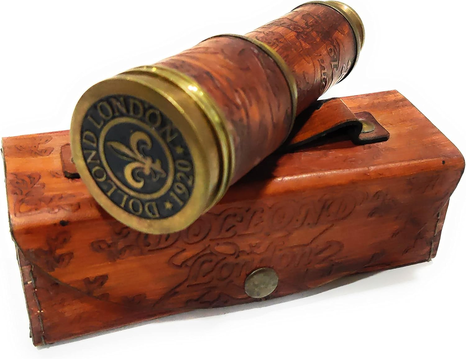 Brass Telescope 19" London Antique Replica Spyglass Scope High Resolution DF Lens Brilliant Magnification