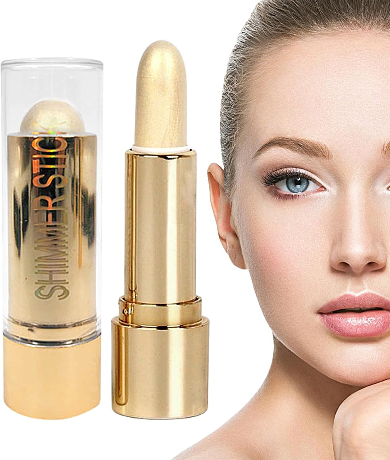Bronzer Stick – Waterproof, Long Lasting Luminizer Cheek Highlighter Makeup,Contouring Stick Creamy, Smooth Contour Stick Makeup for a Lasting Shine Finish Hamil