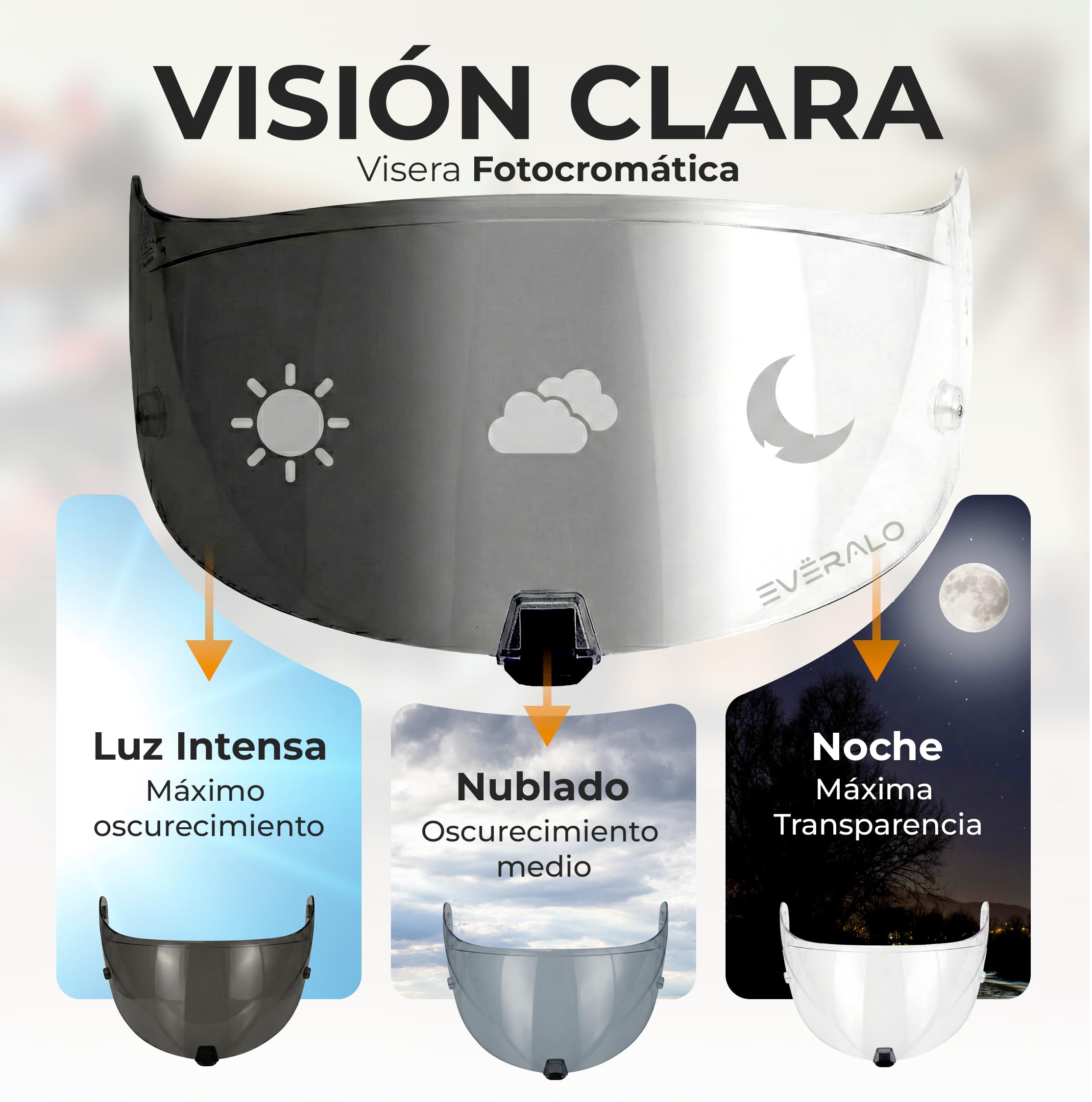 Visera compatible con Scorpion Exo 520-1400 - 391 - R1 Air (Fotocromatica)