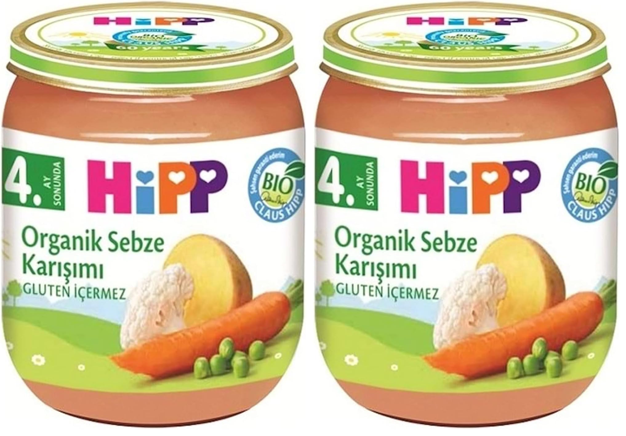 Hipp Organik Sebze Karışımı 125 Gr 1 Paket(1 x 125 g) 2li paket