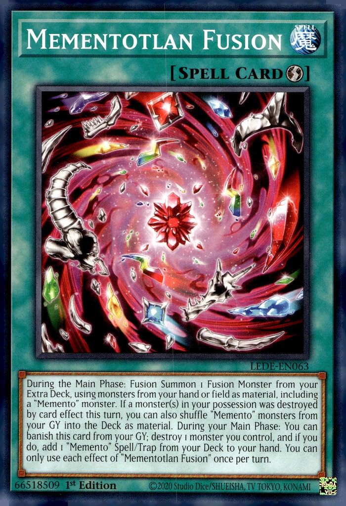 lede yugioh card list Amazon.com: YU-GI-OH! Mementotlan Fusion - LEDE-EN063 - Common