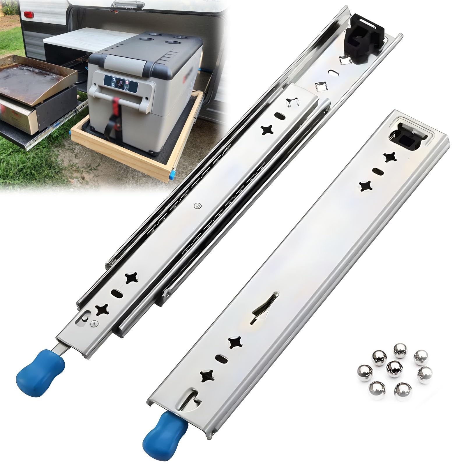 Amazon.co.jp: 重量用 スライドレール ロック付き 500 550 600 650 700