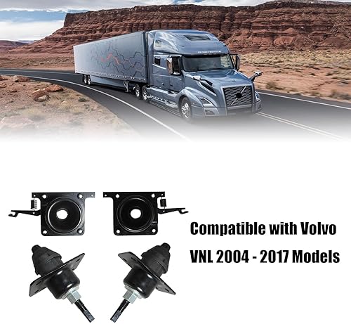 Miniatura 5 de Juego de liberación de capó (4 piezas) pestillos superiores e inferiores de repuesto para Volvo Truck VN VNL 20356096, 8084223, 20415174, reemplaza