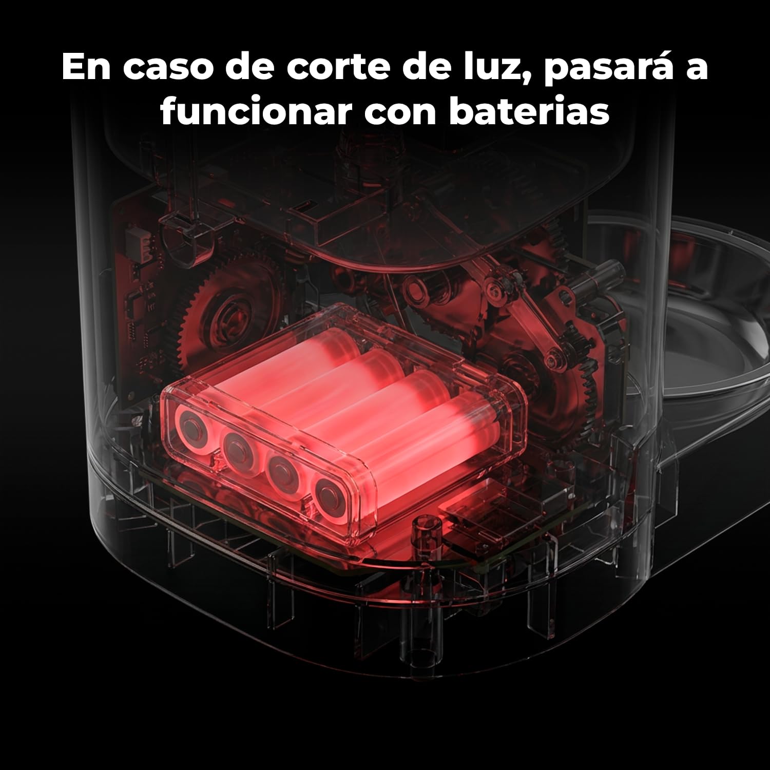 Comedero Automático para Perros y Gatos 4L, Dispensador de Comida Programable con Temporizador, Sistema Antiatasco, Alimentador Automático con Batería de Respaldo, FAGOR MealMate One