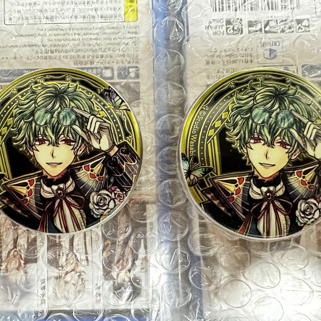 Amazon.co.jp: あくねこ展 ハナマル 缶バッジ 2点セット : おもちゃ