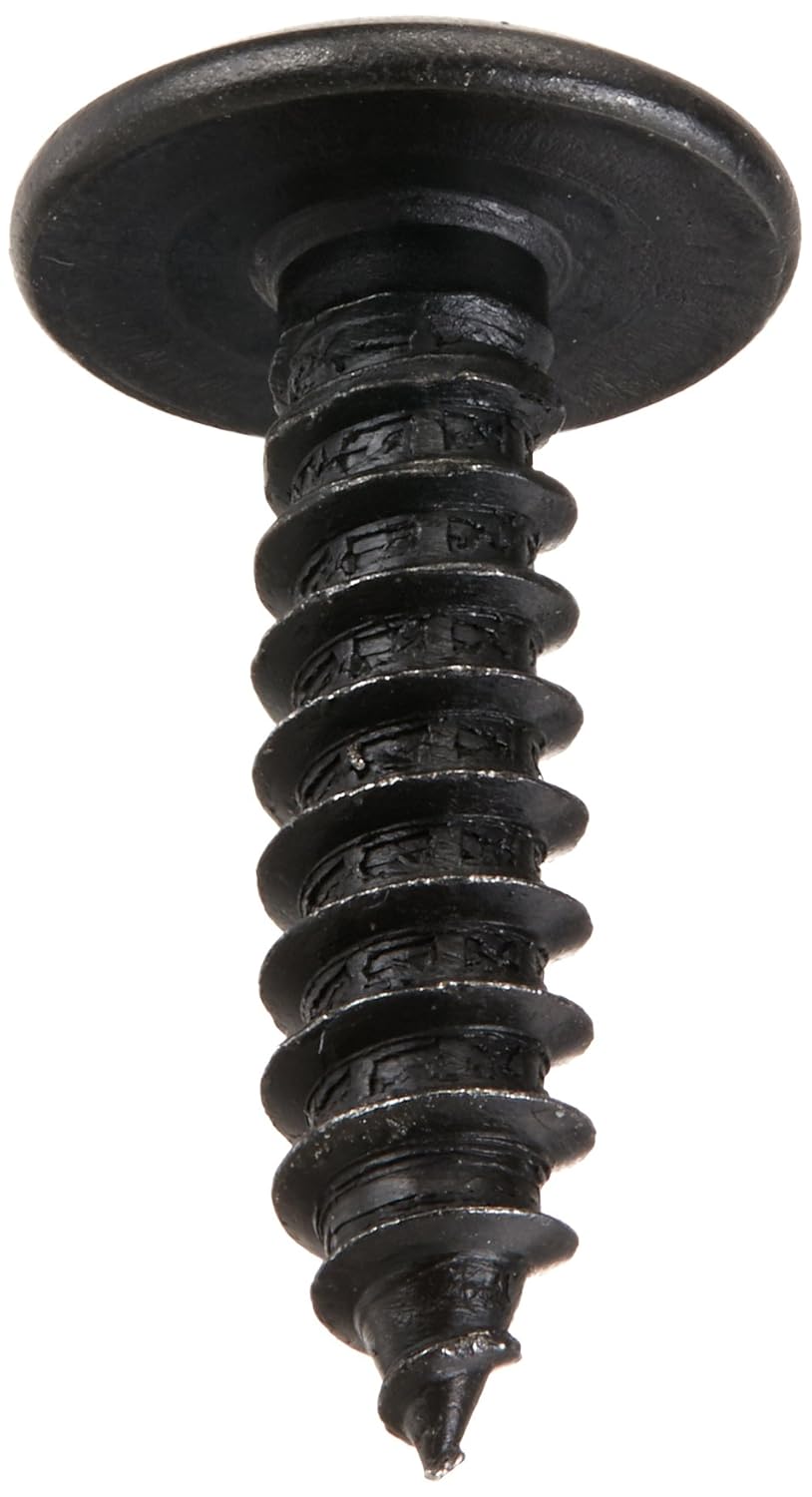 Small Parts-1012ABPTB Steel Sheet Metal Screw, Black Oxide Finish, Truss Head, Phillips Drive, Type AB, #10-16 Thread Size, 3/4" Length (Pack of 100)