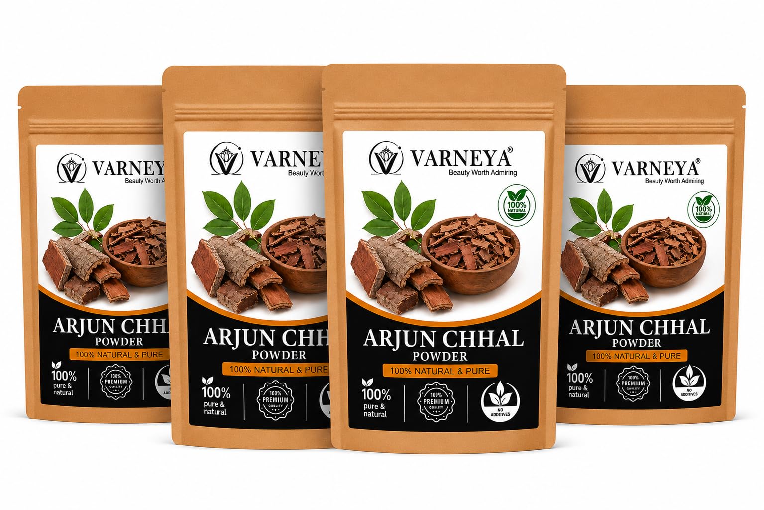 Naturals Organic Arjun Chhal (Terminalia Arjuna) 100g | Premium Dried Arjuna Bark | 100% Pure Natural Ayurvedic Herb | Chemical-Free | Ideal for Herbal Tea, Kadha & Traditional Herbal Preparations (Pack OF 4)-picture-36