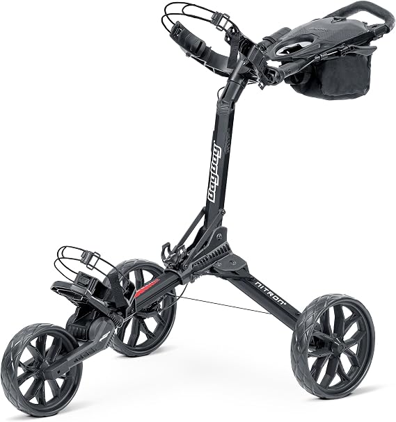Bag Boy Nitron Golf Push Cart, Black/Black