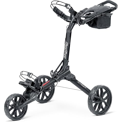 Bag Boy Nitron Golf Push Cart, Black/Black
