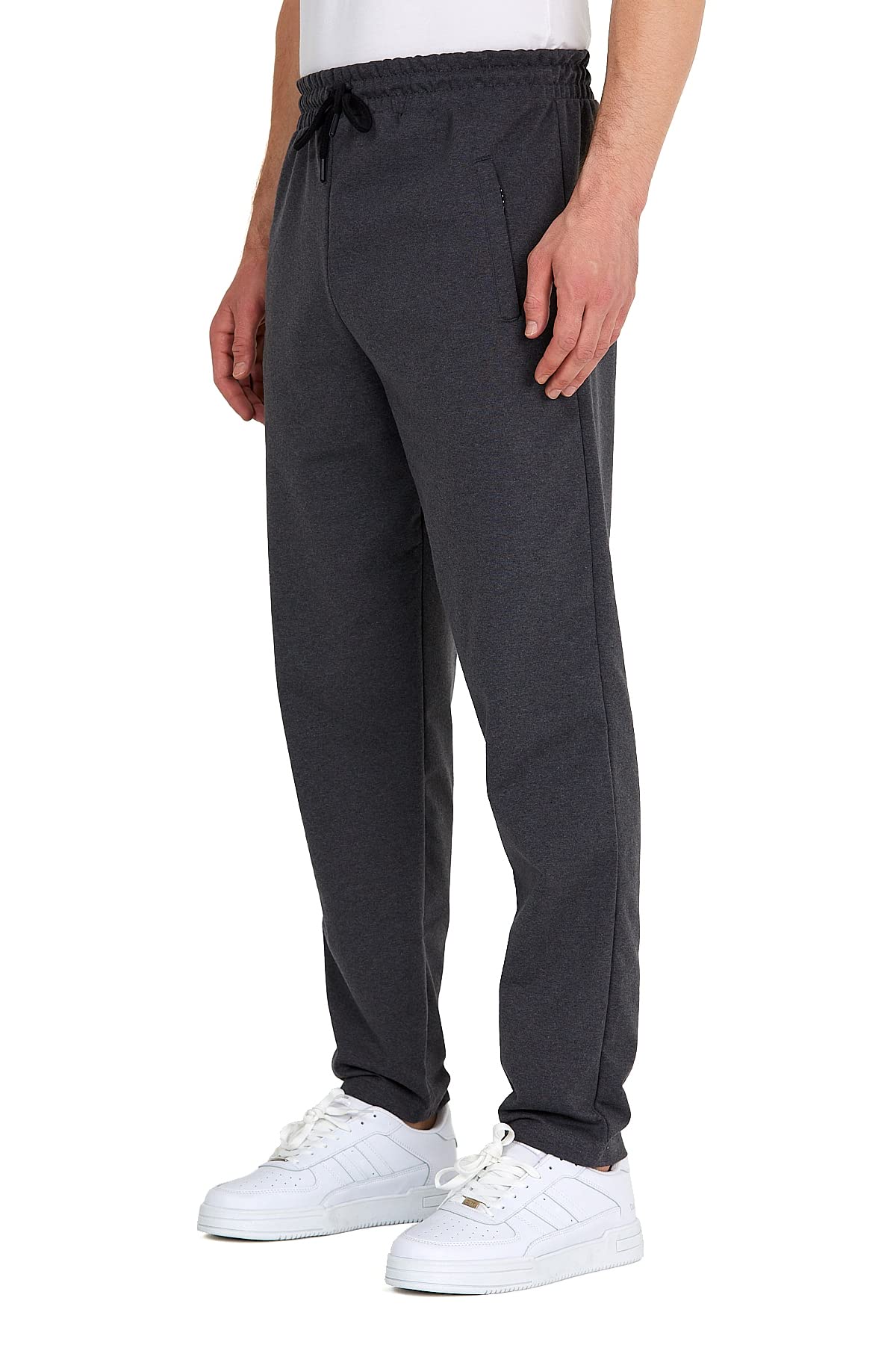 Comeor Pantalon de Jogging pour Homme avec Poches Zippées en Coton Pantalon D'entraînement de Sport