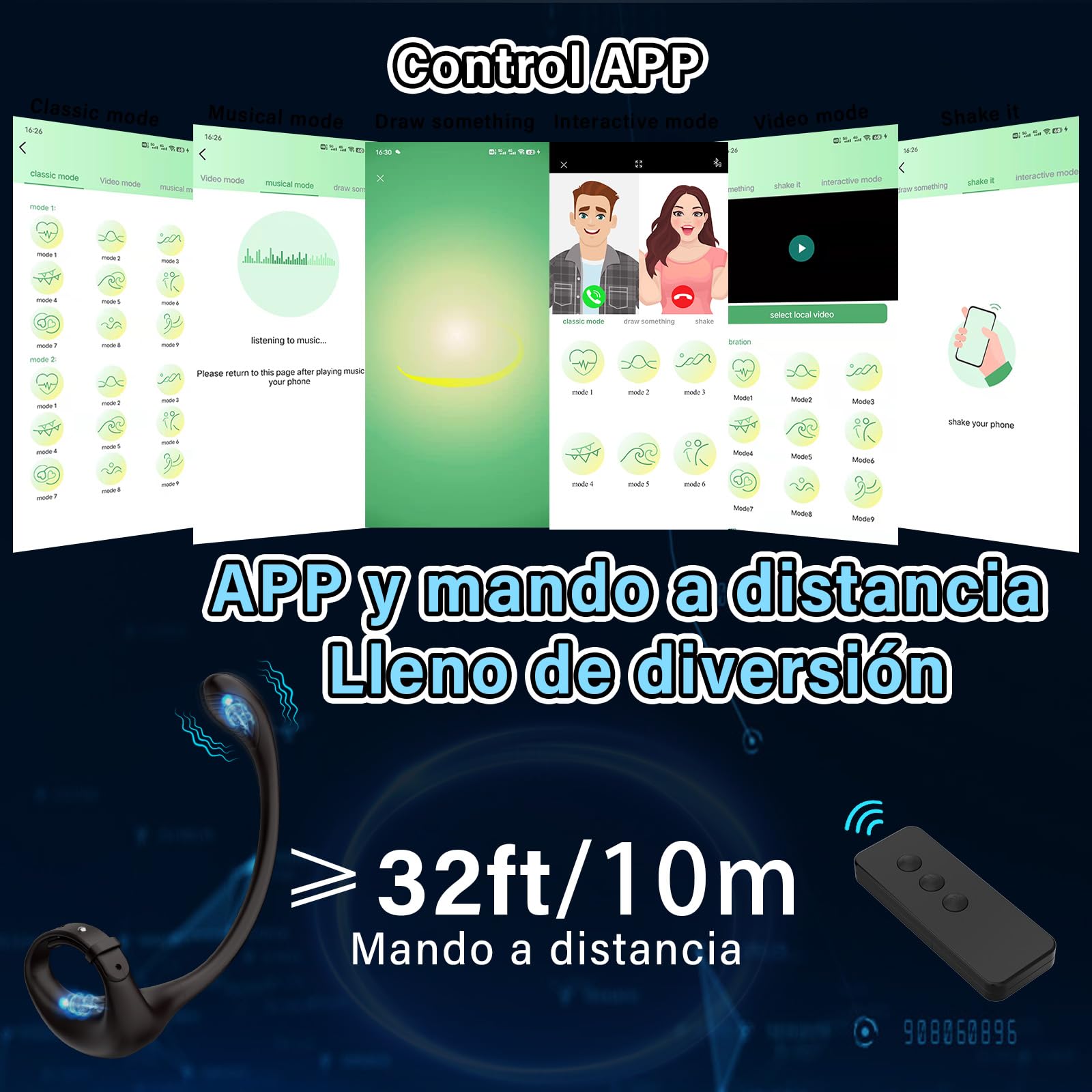 Juguetes Sexuales Hombres Anillo Vibradorador Pene - Plug Anal Consolador Sex Toys Eróticos para Sexo Pareja Adultos Vibrador Estimulador de Próstata con 10 Modos de Vibración, Gay Juguete Penis Ring