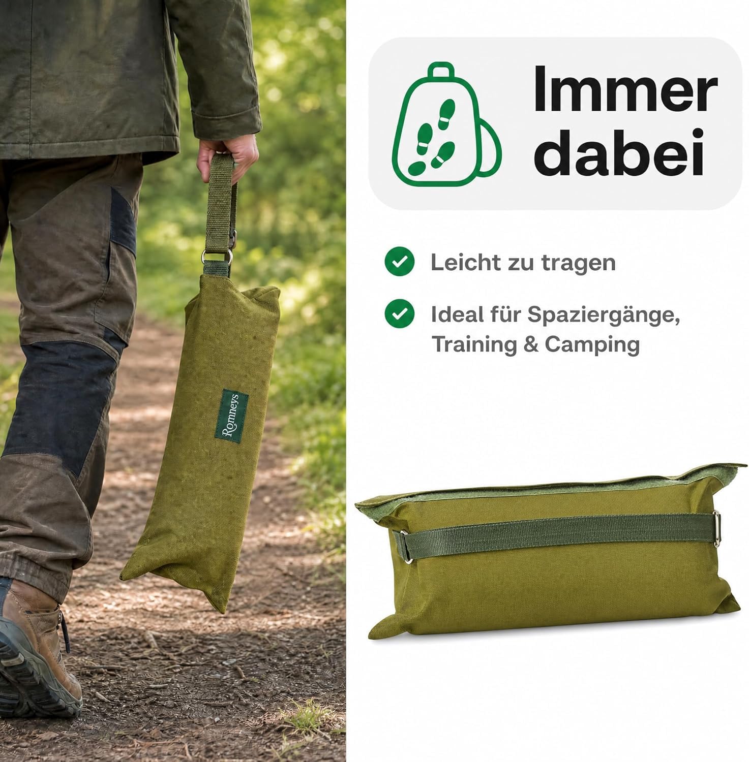 Romneys Outdoor Travelbed Voyager für Hunde | 70 x 100 cm | Praktischer Reisedecke mit Tasche | Wasserfeste Unterseite | Weiche und kuschelige Innenseite