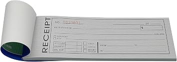 10 Pack Pre-Numbered Money and Rent Receipt Book, 2-Part Carbonless Duplicate Cash Invoice Book, 50 Sets per Book, 8.5 x 2.75 Inches