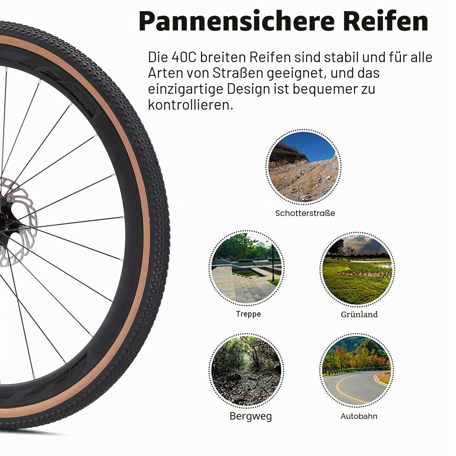 KABON Carbon Gravel Rennrad, T800 Carbon Fiber Rahmen 700C Mit 18 Gängen, Integriertem Lenker, Scheibenbremsen für Männer/Frauen