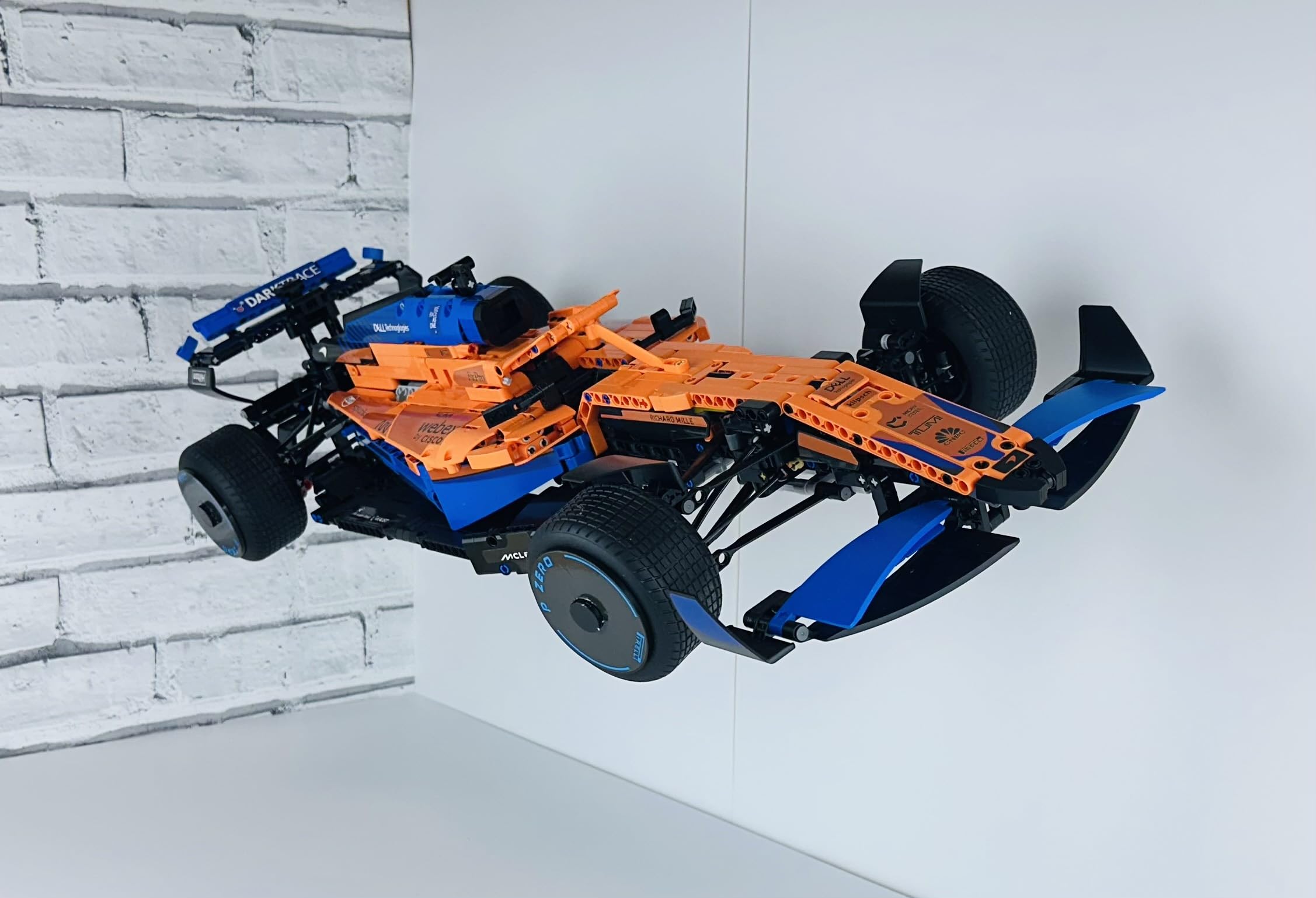 Brick Nest Wall Mount Display Bracket for Lego Technic McLaren F1 Race Car - Secure Lego Car Storage, Showcase Your Lego F1 Collection, Perfect for F1 Lego Enthusiasts and Collectors
