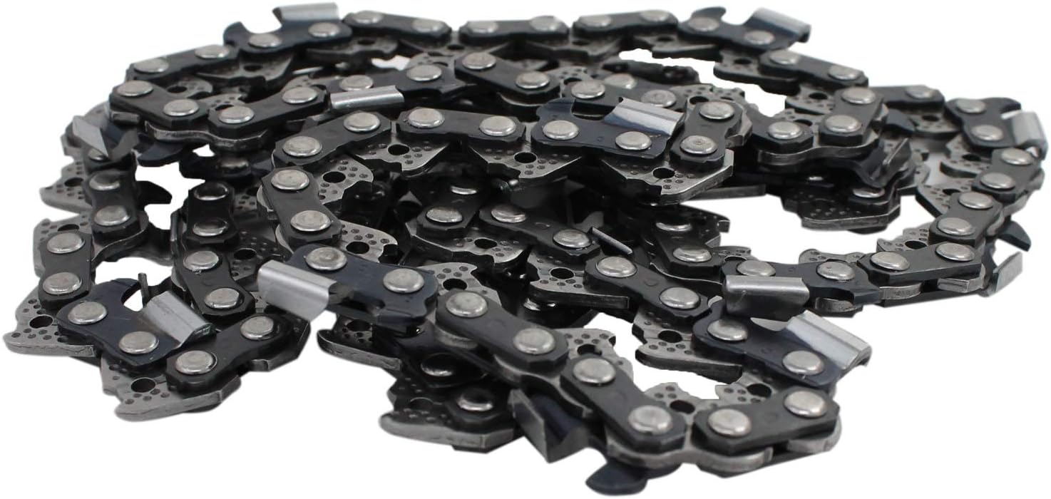 Replacement 16" Single Rivet Bar and 16" Semi Chisel Chain Combo for Echo CS-370 Chainsaw (16" Length, 3/8" Pitch, 0.050" Gauge, 56 Drive Links, 7 Sprocket Nose Tooth) 1 Bar 5 Chains