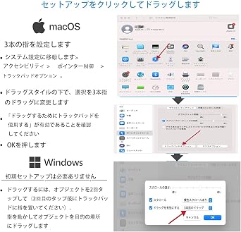 ワイヤレス マルチタッチ トラックパッド - Mac および PC 用 Bluetooth Apple Magic Trackpad 3 の代替品、Windows および Apple デバイスと互換性のあるタッチ パッド マウス ブラック