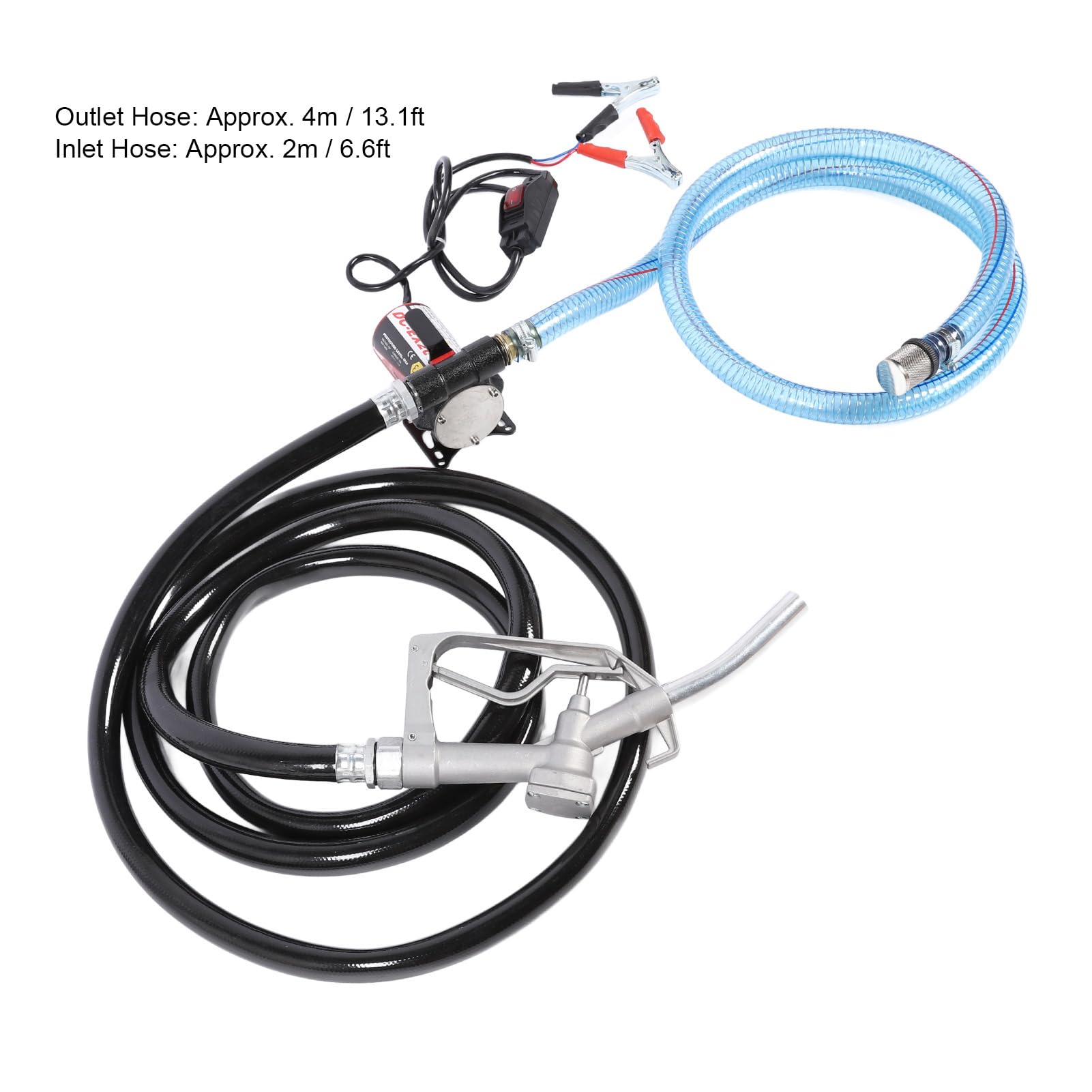 Bomba de Aceite de Auto Cebado, Bomba de Aceite Eléctrica de 12 V con Interruptor, Bomba de Transferencia de Auto Cebado, Bomba de Aceite Eficiente Compacta con Interruptor,