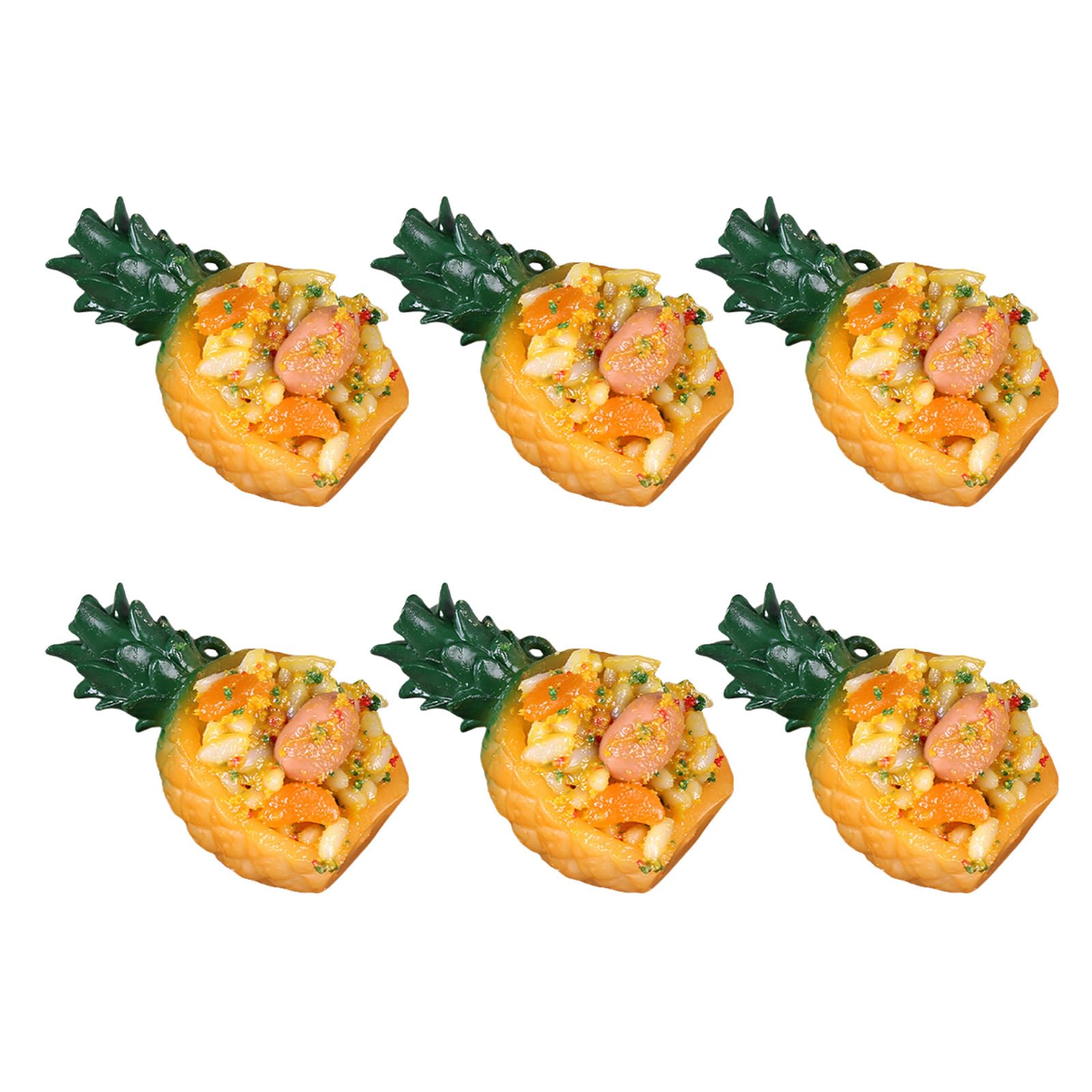 YWLUUOO Artificial Pineapple Fried Rice Model Realistic Chinese Food Model for Kitchen Display, Decorations Photography Props Artificial Pineapple Fried Rice