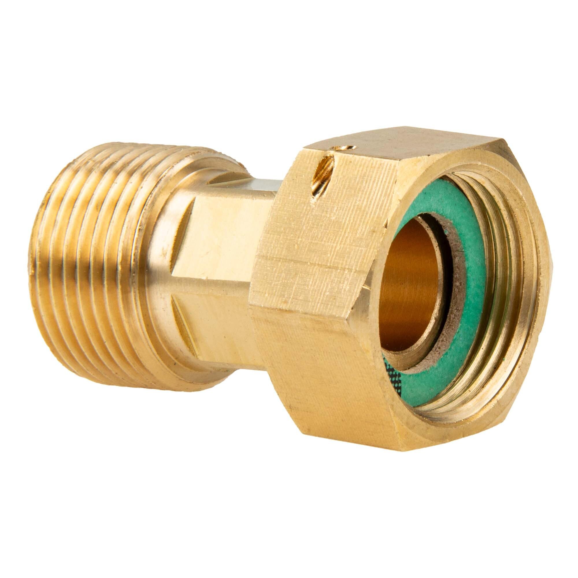 Tecuro Men's Brass Colour Screw Connection 3/4 Inch Union Nut X 3/4 Inch Thread - Blank Brass Cw617n