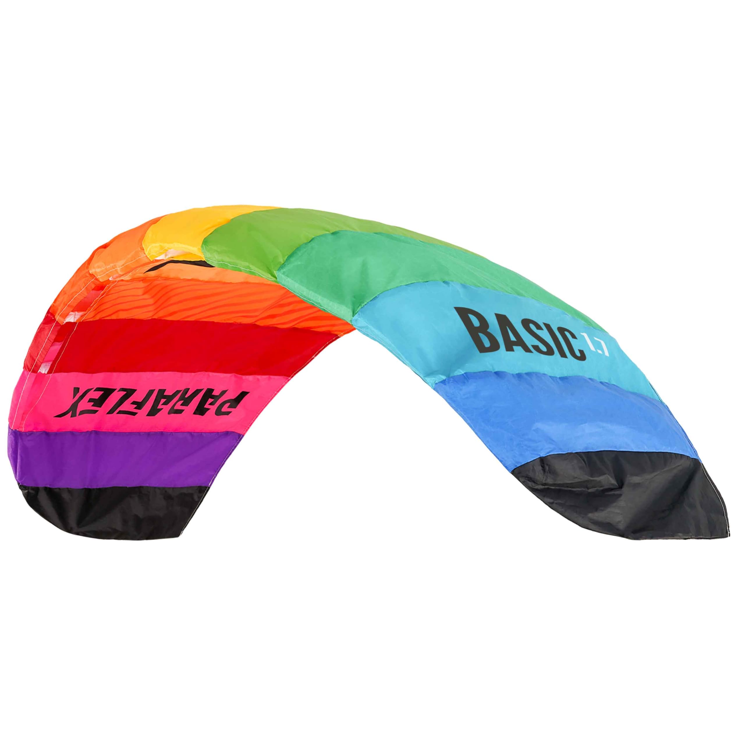 Wolkenstürmer Paraflex Básico 1.7, Arco Iris - Cometa de 2 líneas para Principiantes