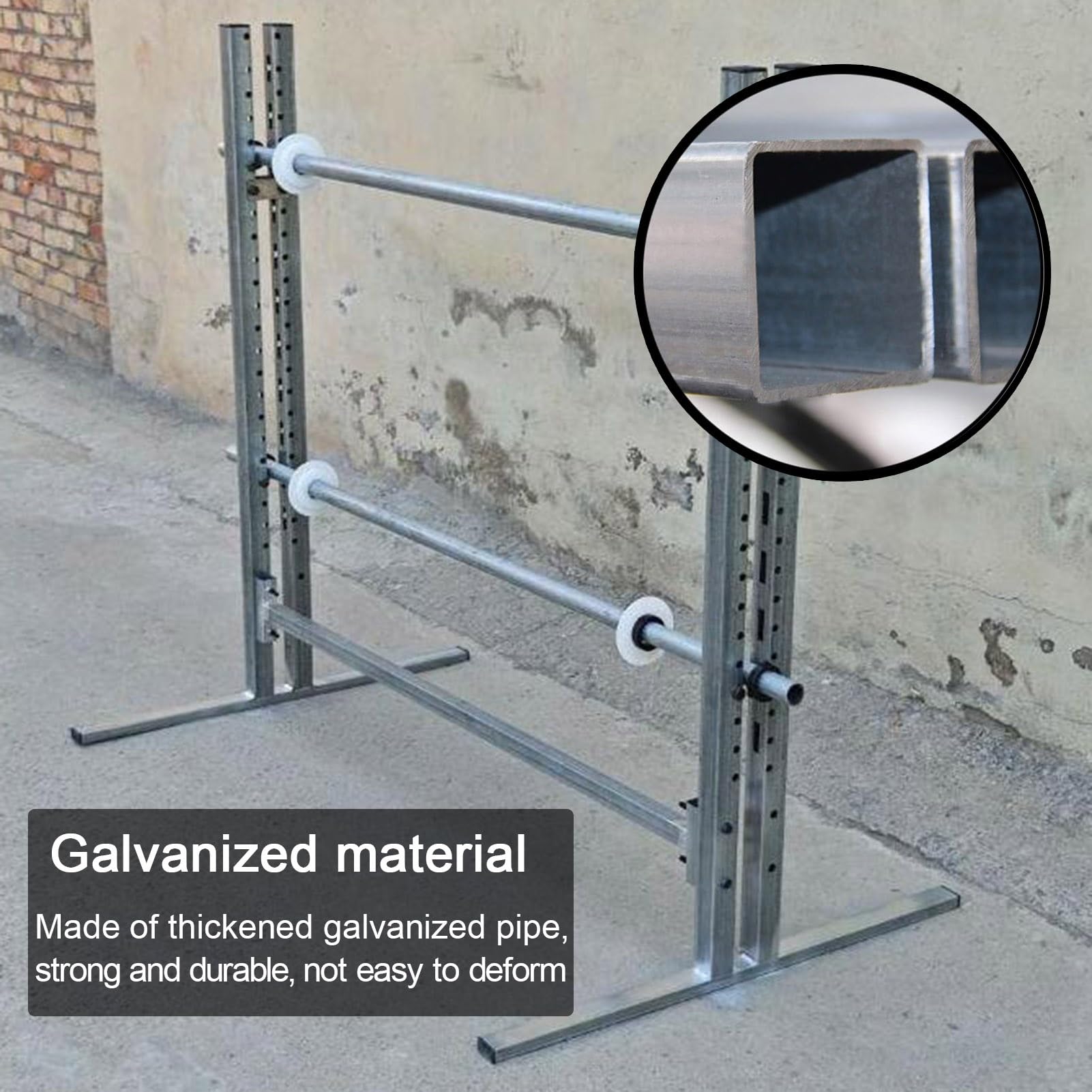 Dispenser per Rotoli di Pellicola Estensibile per impieghi gravosi, Dispenser per pluriball, Supporto Regolabile per Materiali di imballaggio, Adatto per l'imballaggio in Magazzini e stabili