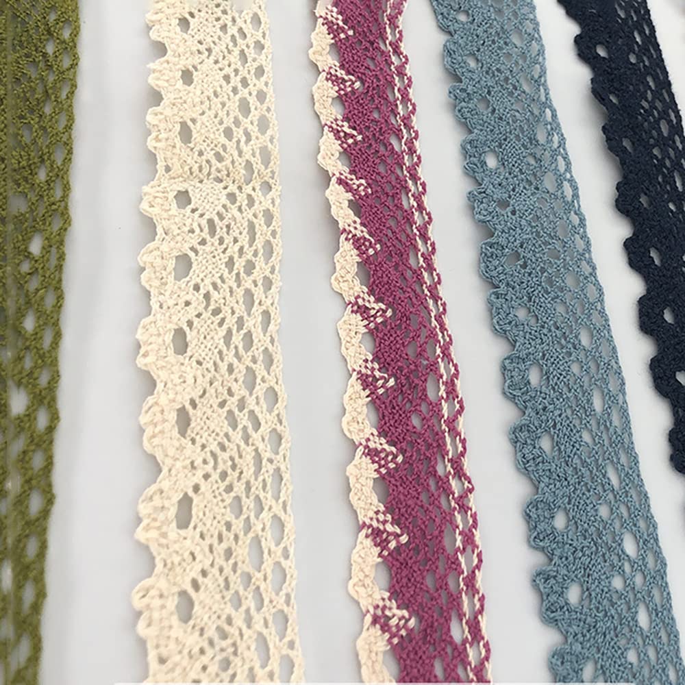 Ruban Dentelle Vintage 3 Yards (2,74m) - Bordure Décorative Polyester - 4,4 Cm Blanc Ou Noir - Pour Couture, Mariage, DIY