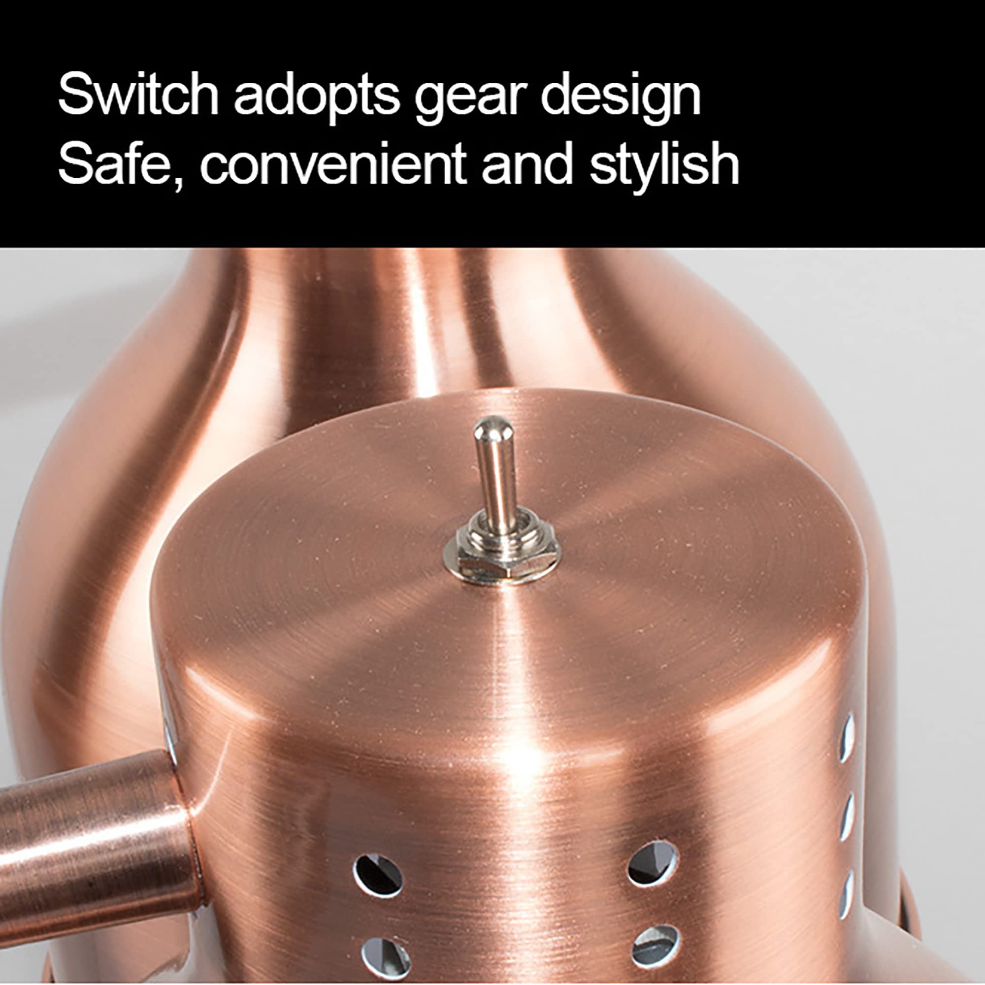 Lampada Riscaldante Per Alimenti - 250W, Colore Argento, Per Buffet, Ristoranti, Mantiene Cibo Caldo - Foto 7