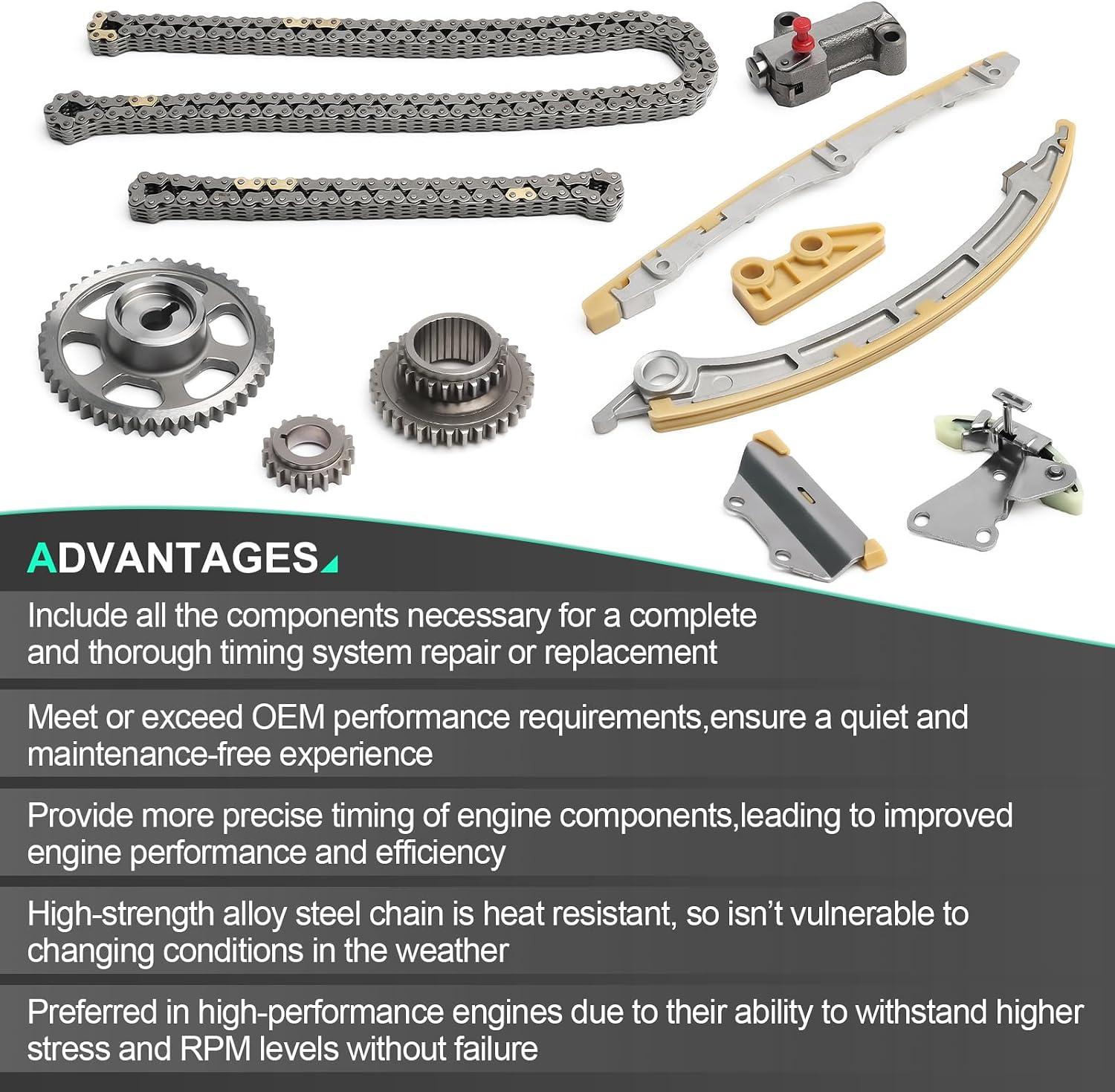 Timing Chain Kit 2013-2015 For Acura ILX,2009-2014 For Acura TSX,2008-2012 For Honda Accord,2012 2013 2014 2015 For Honda Civic,2010 2011 2012 2013 2014 For Honda CR-V,2012-2015 For Honda Crosstour