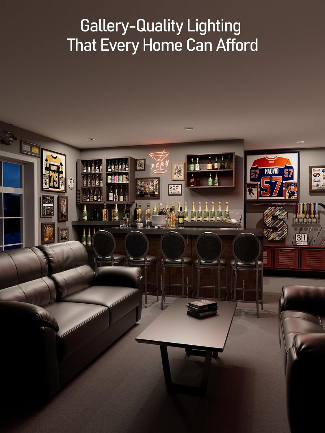 TORCHSTAR 3 Inch 5CCT LED Asymmetric Wallwasher Recessed Lights with J-Box, 35° Ultra-Narrow Trim Recessed Ceiling Spotlight, IC Rated, Dimmable, Anti-Glare, CRI90, 2700-5000K, ETL FCC, Pack of 2