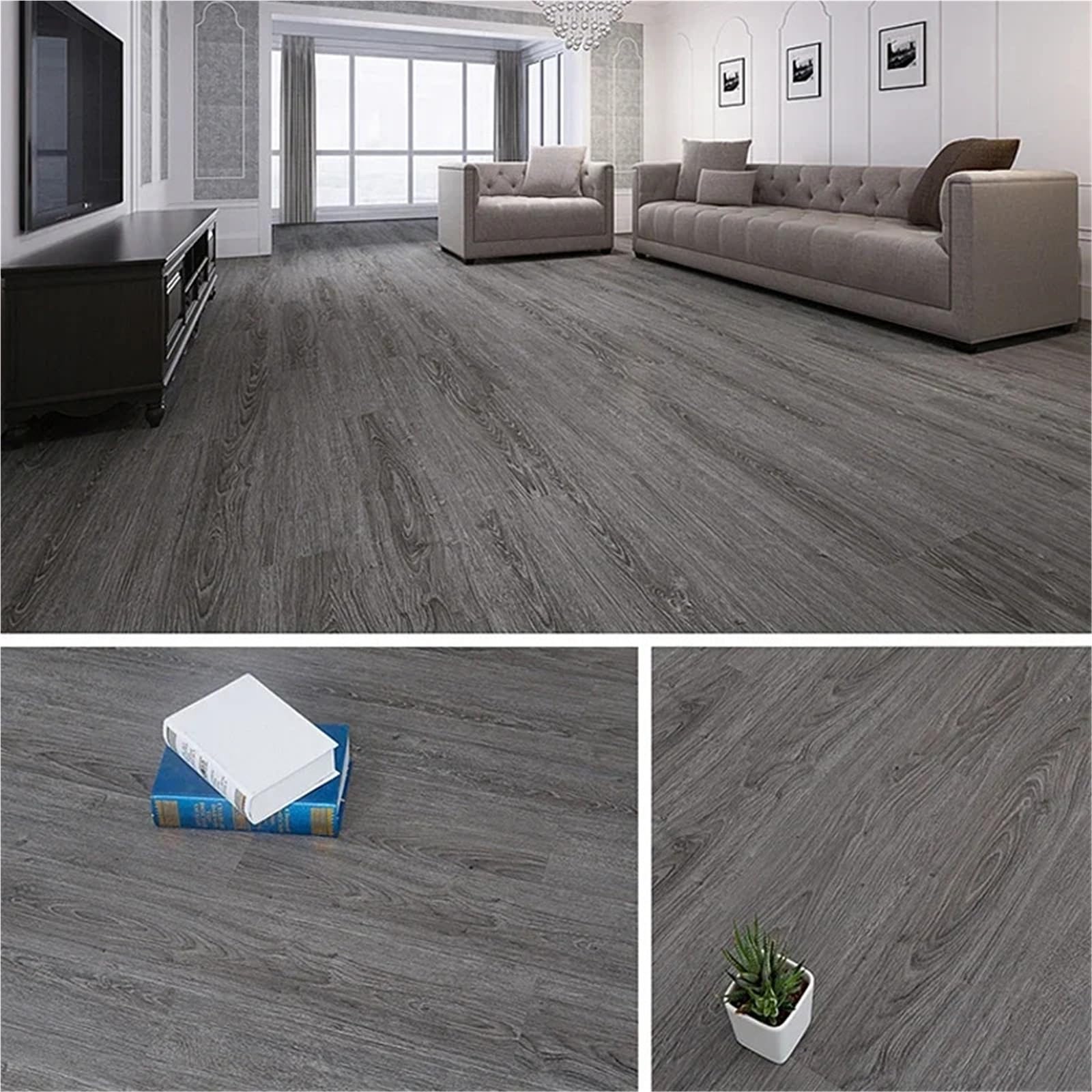 Adesivi for pavimenti con venature del legno 10 pezzi