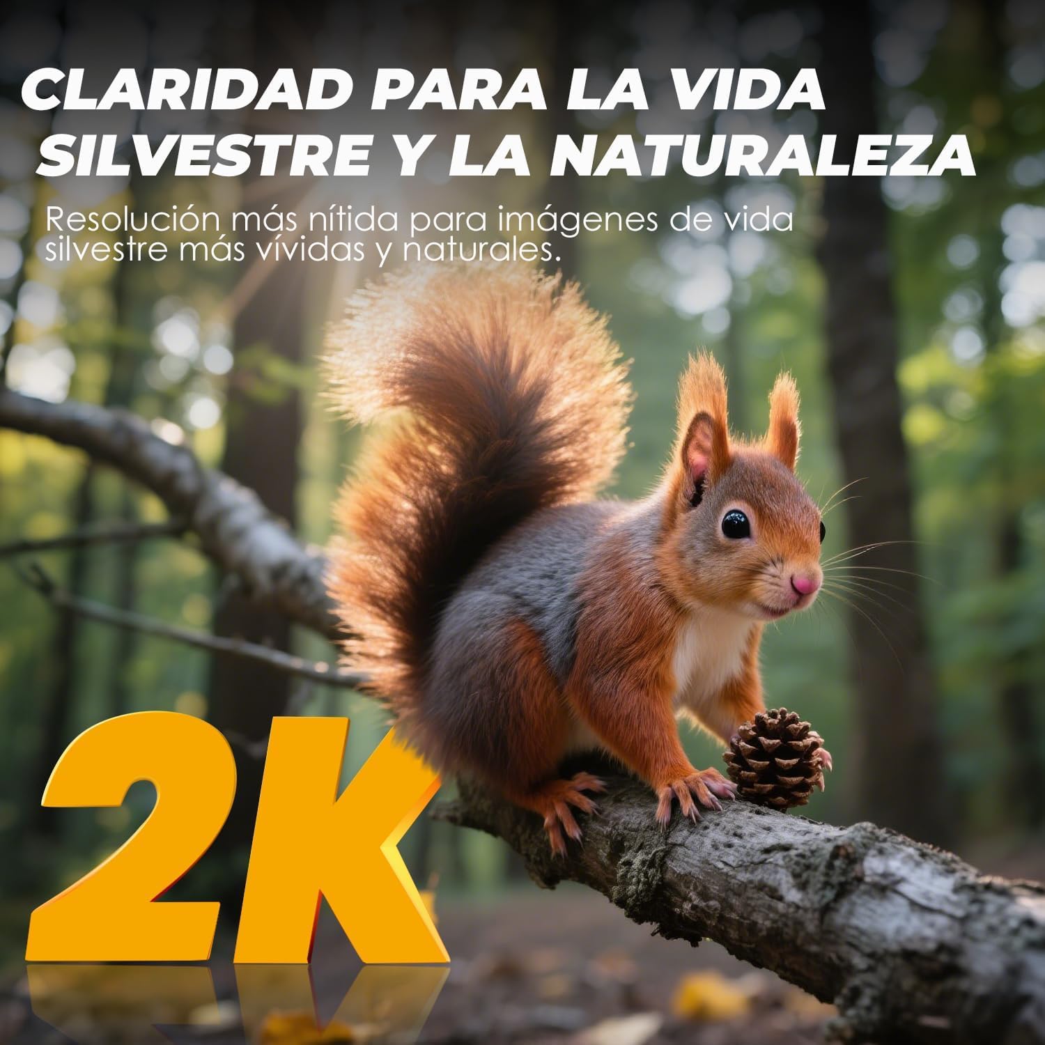 CEYOMUR Cámara de Caza 36MP 2K, Camara Fototrampeo Nocturna con LED IR 850nm y Sensor de Movimiento, Pantalla de 2" e Impermeable IP66 para Observación de Vida Silvestre y Monitoreo
