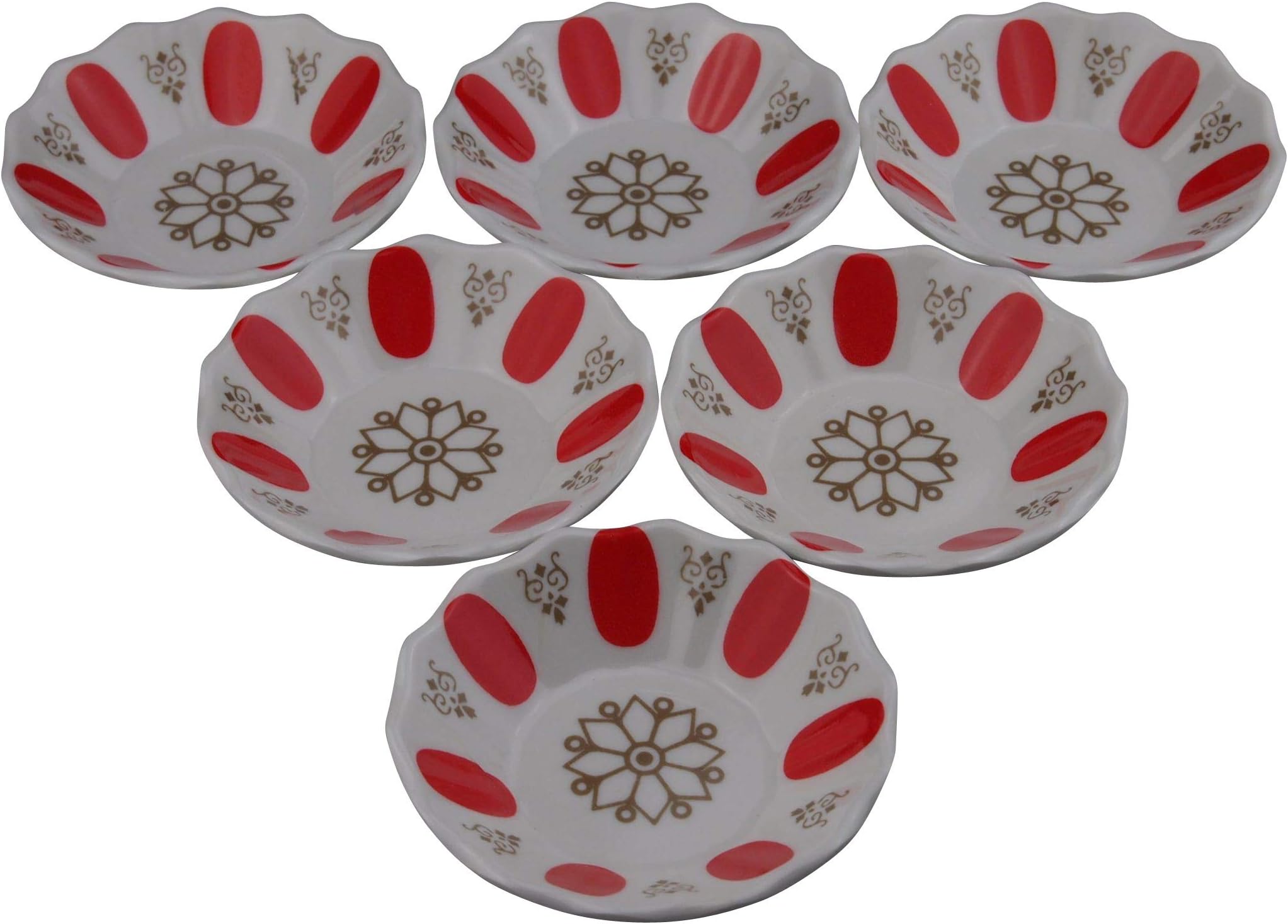 Ozgul Kod 104 Deep Teahouse Saucer, Multicoloured