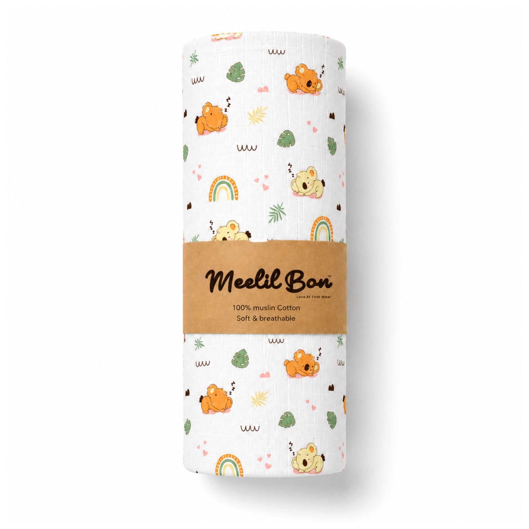 Extra Large Baby Muslin Bath Towel 100×100 cm | 100% Muslin Cotton | Softest, Most Absorbent Newborn Towel | Kids Bath Towel | 0–5 Years-image-30