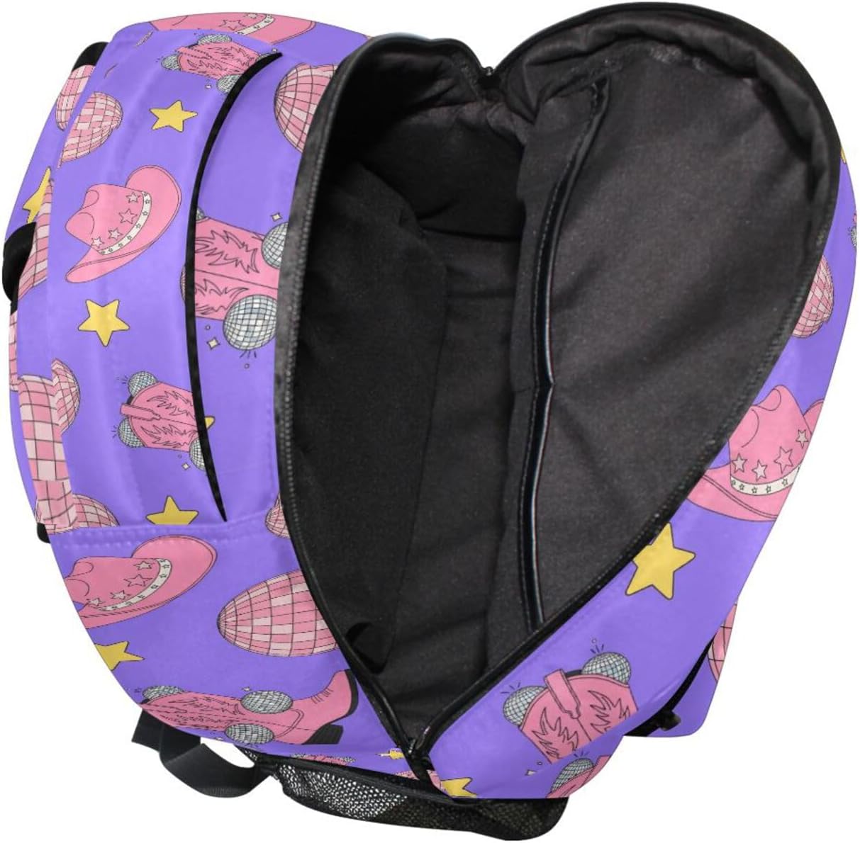QUGRL Cowboy Hats and Boots School Backpack for Girls Boys Large Bookbag Laptop Computer Bag Casual Hiking Travel Daypack Backpack Schoolbag for Teens College 16 Inch