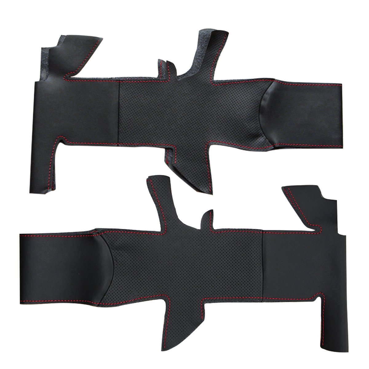 Funda de Volante de Cuero Genuino Negro para Touareg 2010-2018