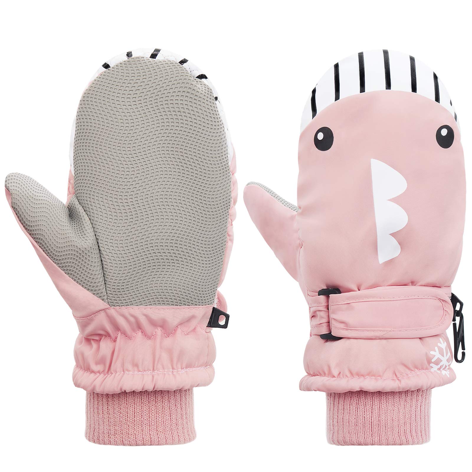 American Trends Toddler Winter Mittens Waterproof Boy Ski Gloves Warm Fleece Snow Mitten for Baby Boy Girl Cold Weather