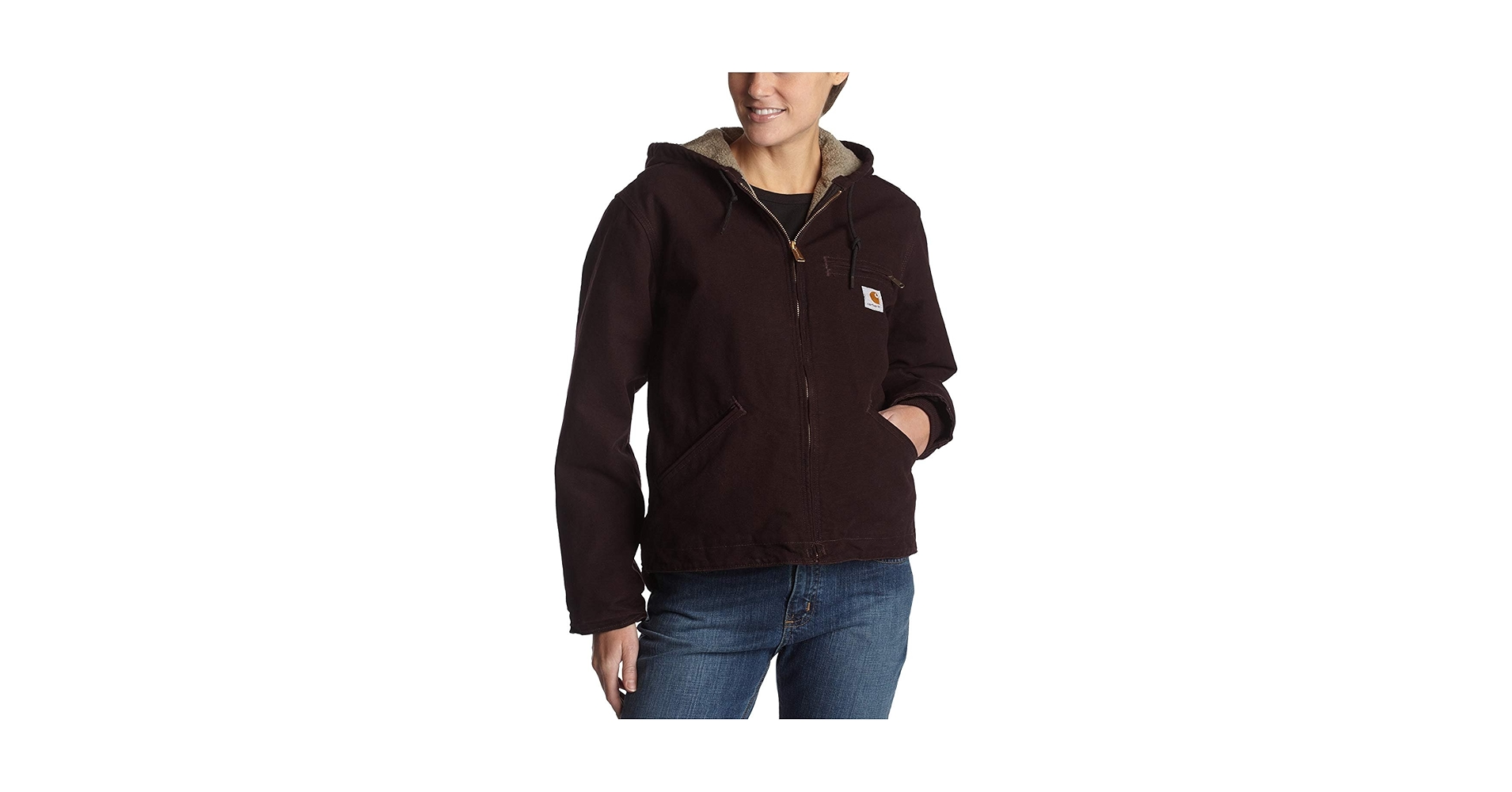 Carhartt レディースジャケット Sサイズ Carhartt Women's Plus-Size Sherpa Lined Sandstone Sierra Jacket