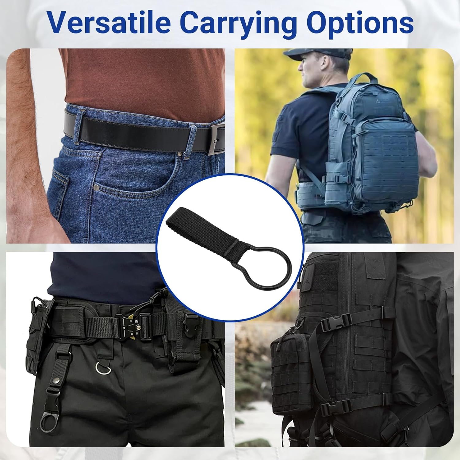 75906 Flashlight Ring Holder Compatible with Streamlight Flashlight, Nylon Holsters Carrying Accessories