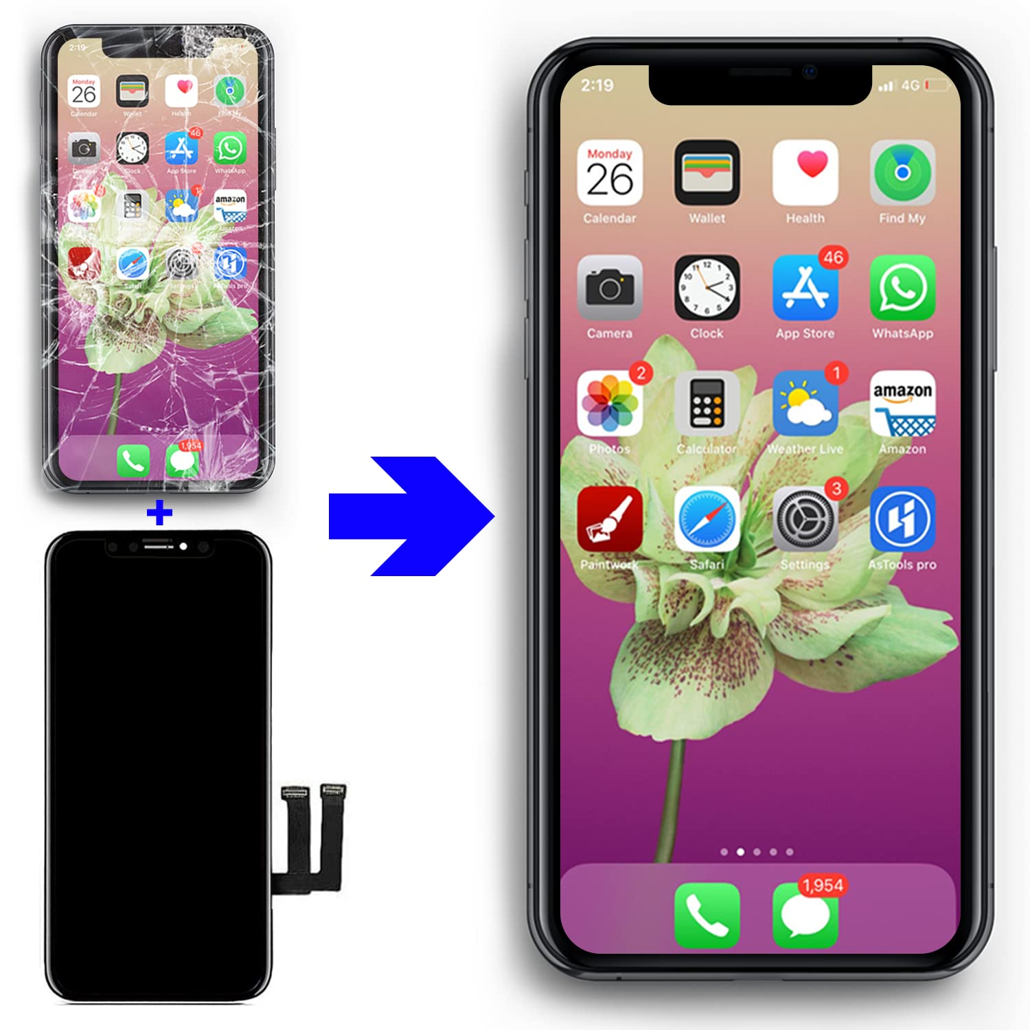 Amazon.co.jp: Brinonac iPhone 11 LCD 液晶パネル 6.1 